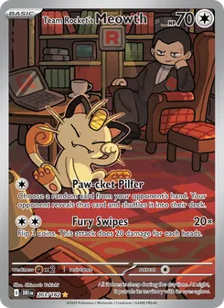 Team Rocket's Meowth (Destined Rivals #203)