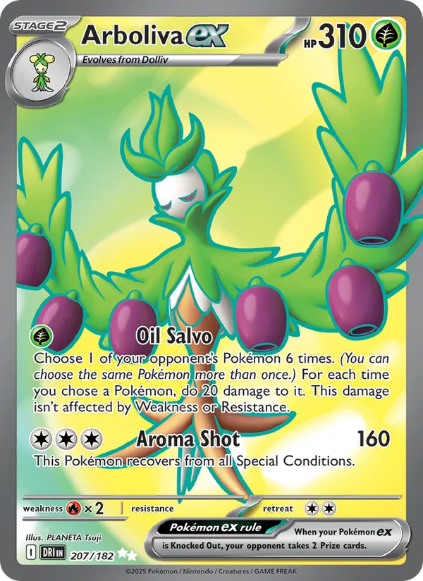 Arboliva ex — Destined Rivals #207 (Pokémon TCG card)