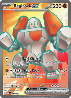 Regirock ex (Destined Rivals #214)
