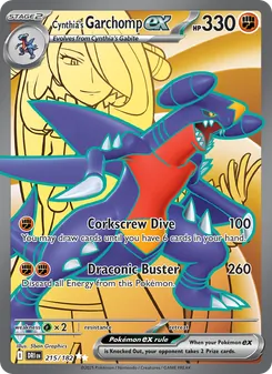 Cynthia's Garchomp ex (Destined Rivals #215)