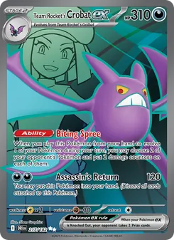 Team Rocket's Crobat ex (Destined Rivals #217)