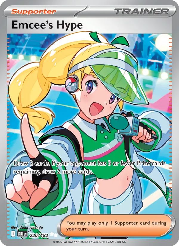 Emcee's Hype — Destined Rivals #220 (Pokémon TCG card)