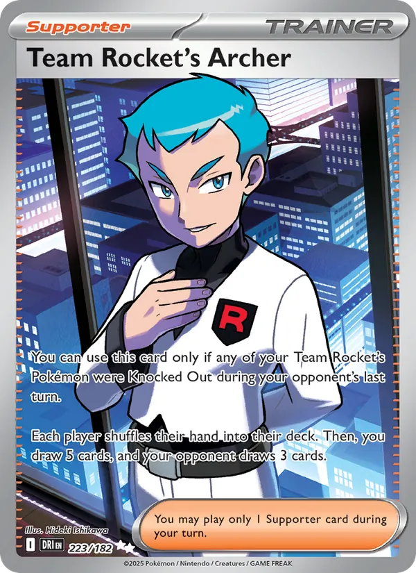 Team Rocket's Archer — Destined Rivals #223 (Pokémon TCG card)
