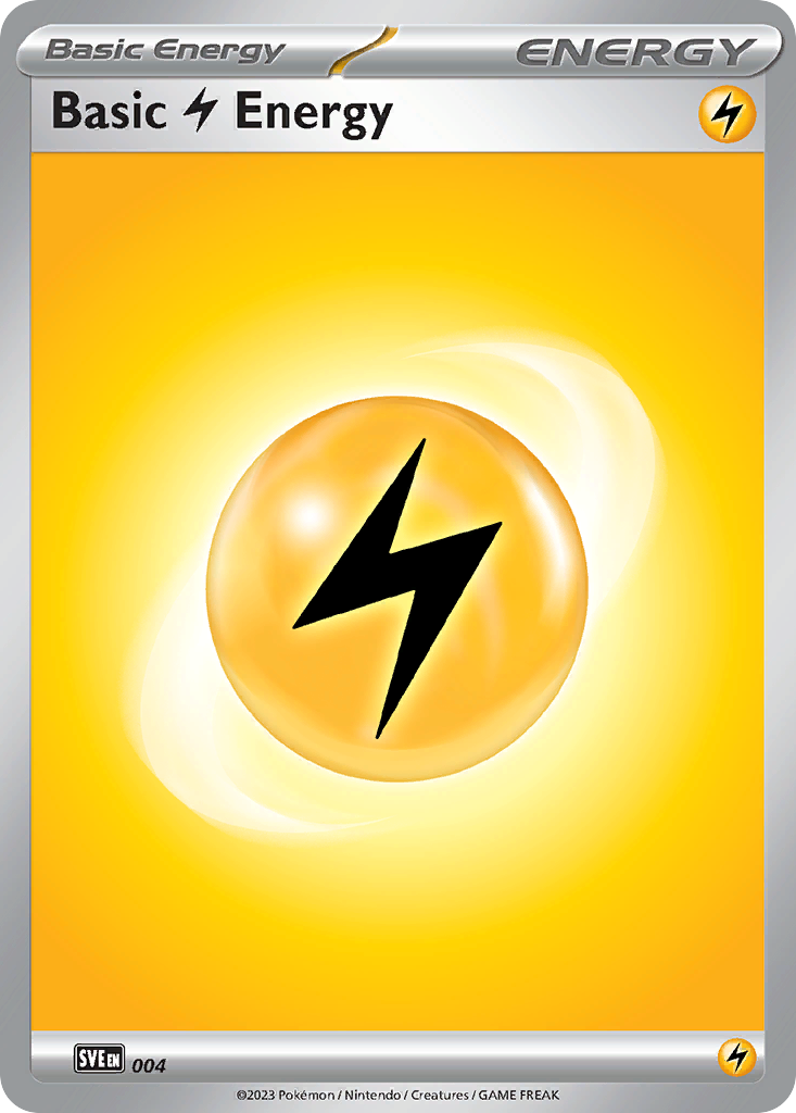 Lightning Energy — Scarlet & Violet Energy #004 (Pokémon TCG card)