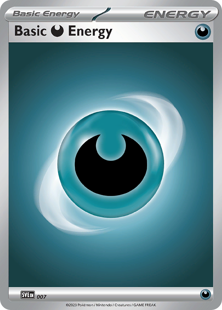 Darkness Energy — Scarlet & Violet Energy #007 (Pokémon TCG card)