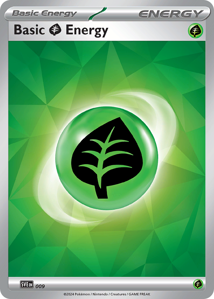 Grass Energy — Scarlet & Violet Energy #009 (Pokémon TCG card)