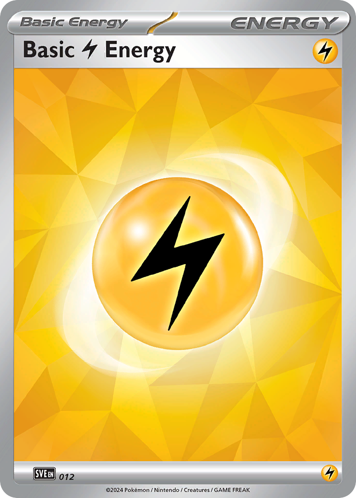 Lightning Energy — Scarlet & Violet Energy #012 (Pokémon TCG card)