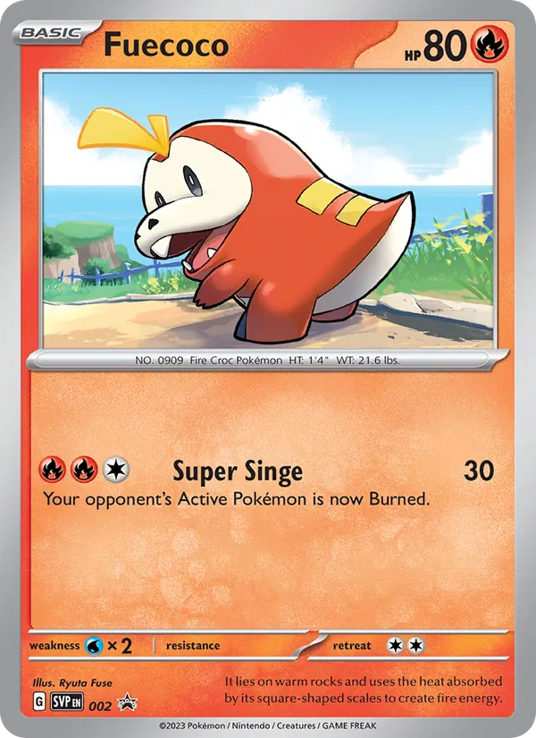 Fuecoco — SVP Black Star Promos #002 (Pokémon TCG card)