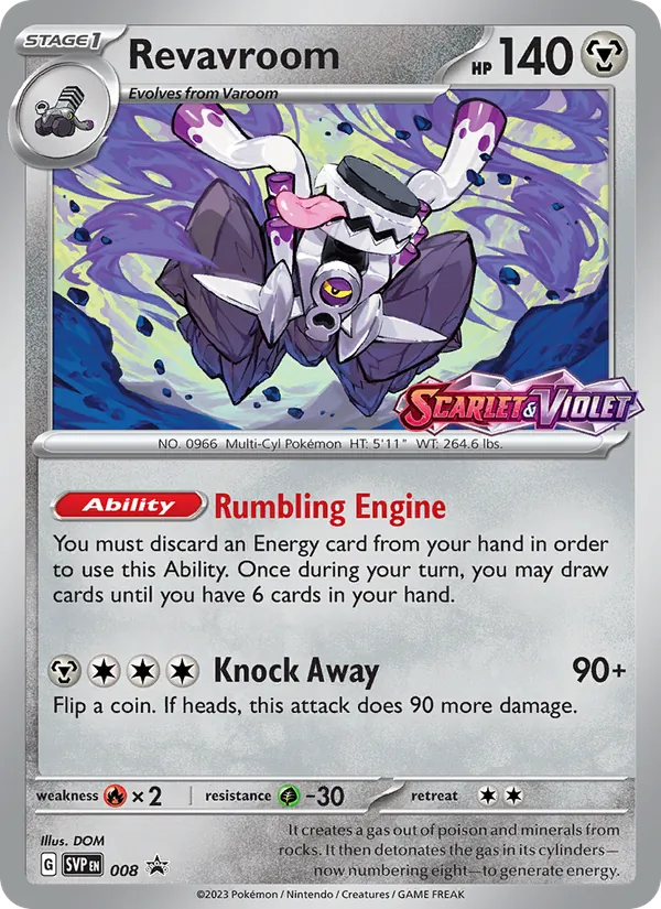 Revavroom — SVP Black Star Promos #008 (Pokémon TCG card)