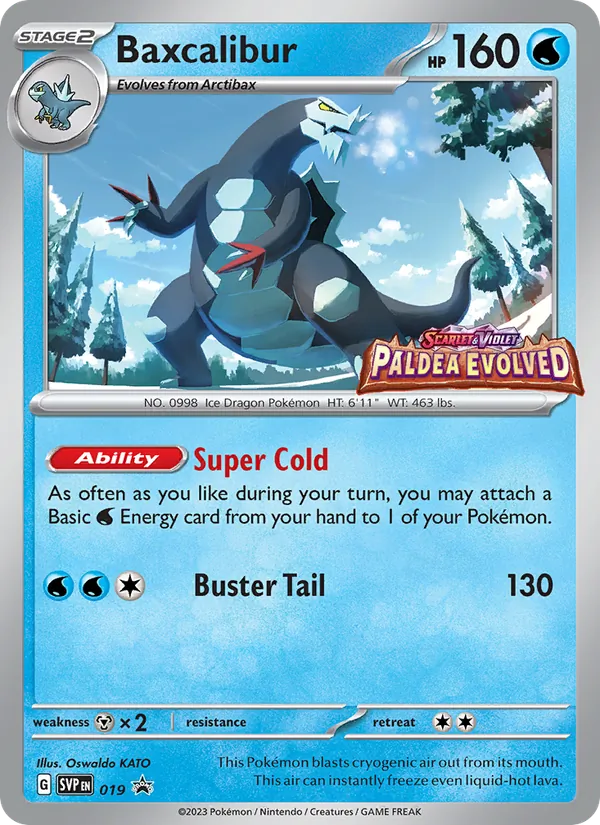 Baxcalibur — SVP Black Star Promos #019 (Pokémon TCG card)