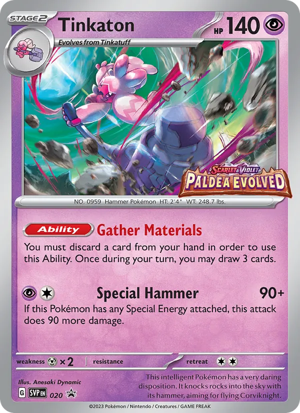 Tinkaton — SVP Black Star Promos #020 (Pokémon TCG card)