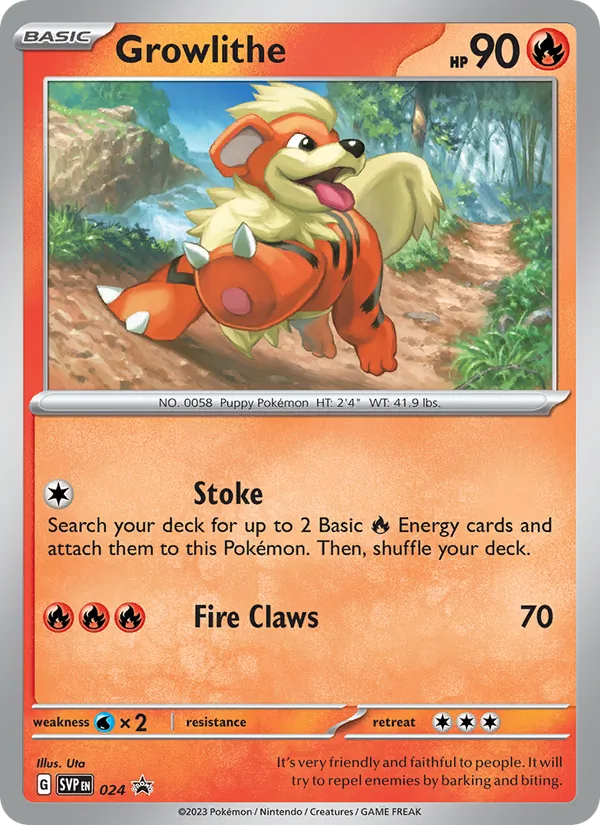 Growlithe — SVP Black Star Promos #024 (Pokémon TCG card)