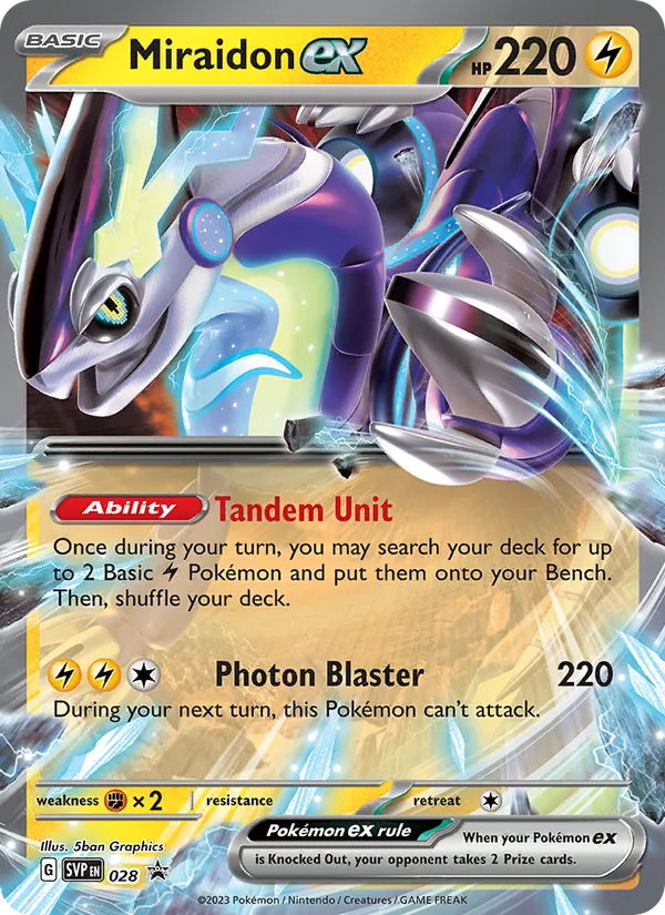 Miraidon ex — SVP Black Star Promos #028 (Pokémon TCG card)