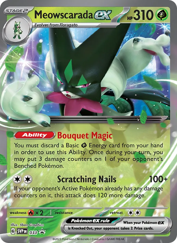 Meowscarada ex — SVP Black Star Promos #033 (Pokémon TCG card)