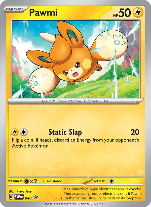 Pawmi — SVP Black Star Promos #040 (Pokémon TCG card)