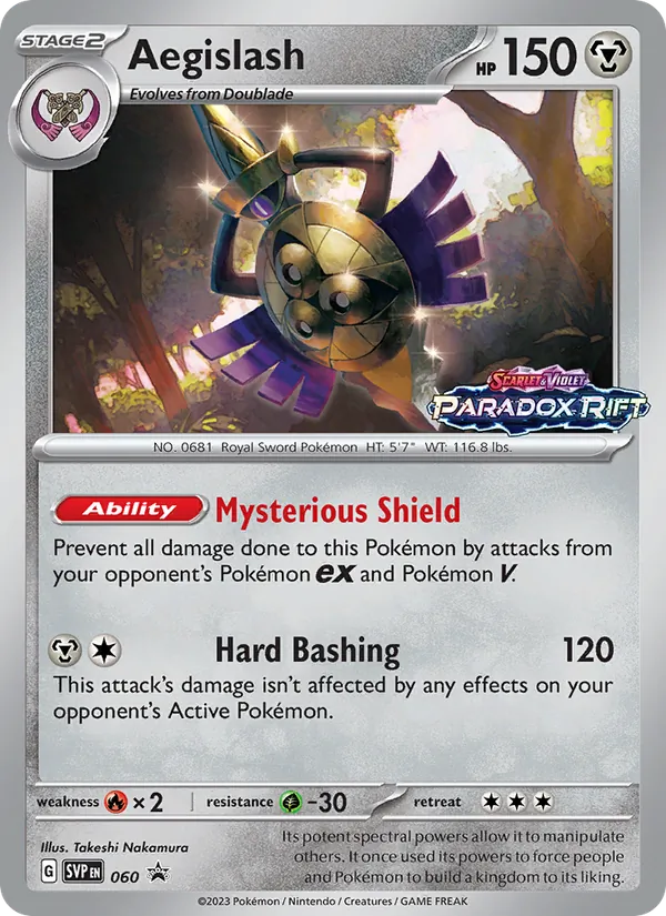 Aegislash — SVP Black Star Promos #060 (Pokémon TCG card)
