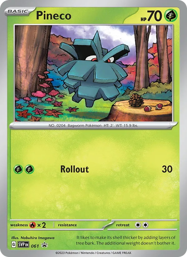 Pineco — SVP Black Star Promos #061 (Pokémon TCG card)