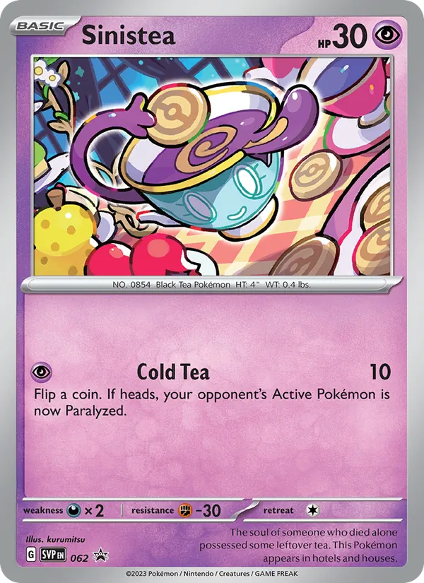 Sinistea — SVP Black Star Promos #062 (Pokémon TCG card)