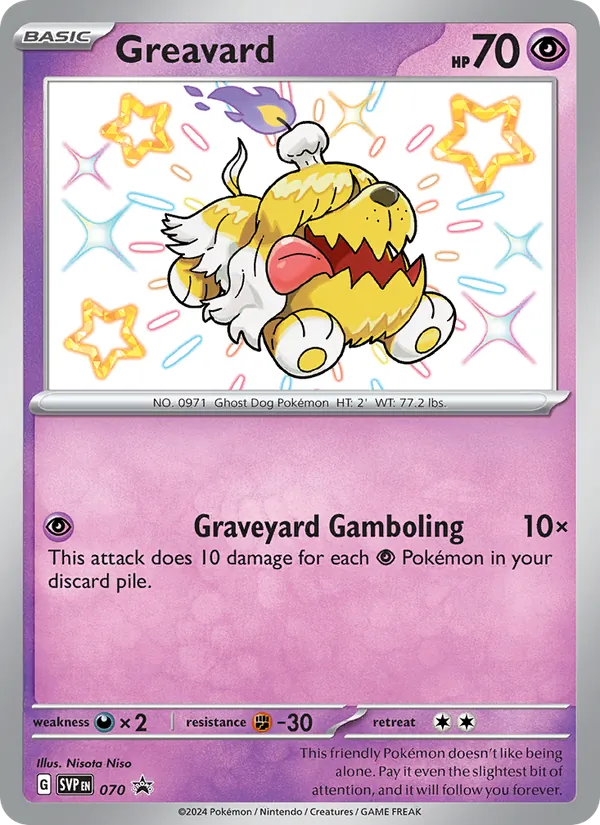 Greavard — SVP Black Star Promos #070 (Pokémon TCG card)