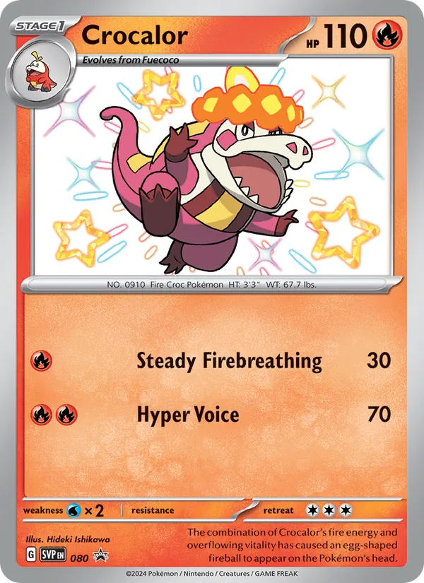 Crocalor — SVP Black Star Promos #080 (Pokémon TCG card)