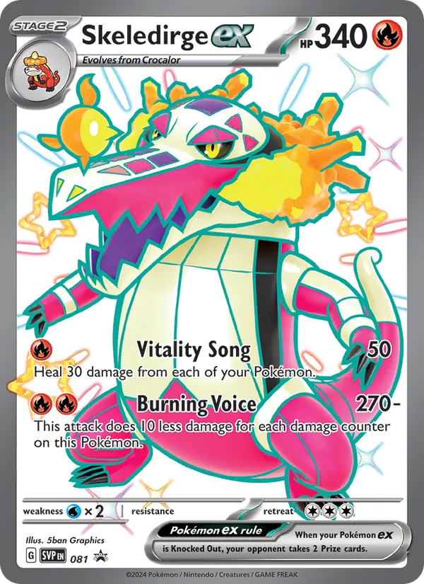 Skeledirge ex — SVP Black Star Promos #081 (Pokémon TCG card)