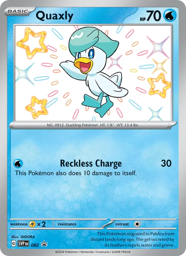 Quaxly — SVP Black Star Promos #082 (Pokémon TCG card)