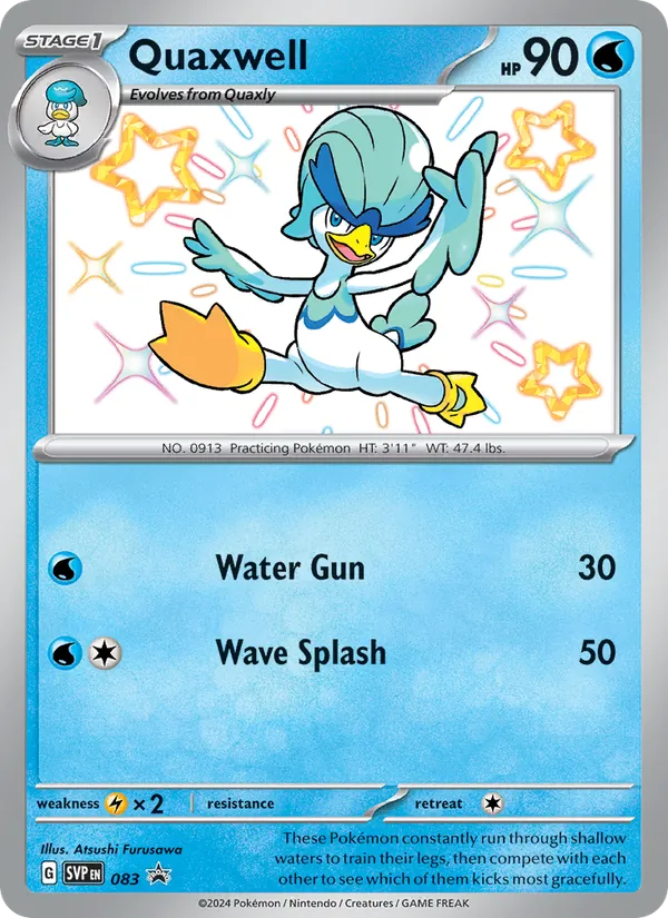 Quaxwell — SVP Black Star Promos #083 (Pokémon TCG card)