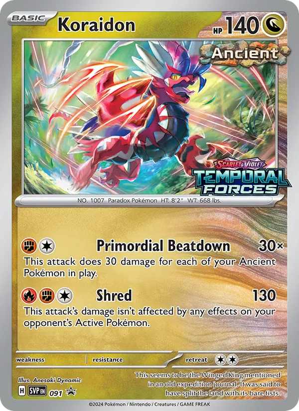 Koraidon — SVP Black Star Promos #091 (Pokémon TCG card)