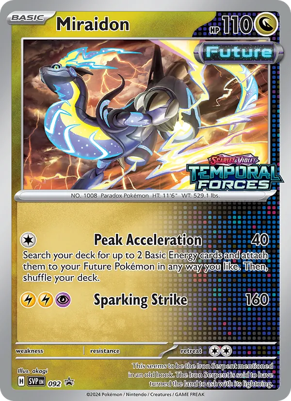 Miraidon — SVP Black Star Promos #092 (Pokémon TCG card)