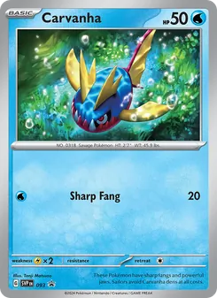 Carvanha (SVP Black Star Promos #093)