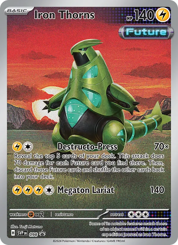 Iron Thorns — SVP Black Star Promos #098 (Pokémon TCG card)