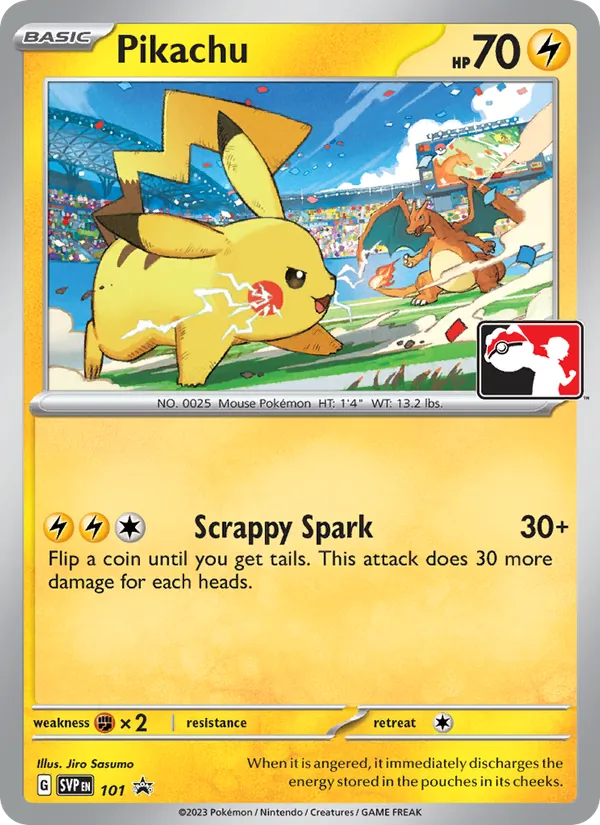 Pikachu — SVP Black Star Promos #101 (Pokémon TCG card)