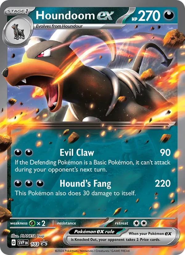 Houndoom ex — SVP Black Star Promos #103 (Pokémon TCG card)