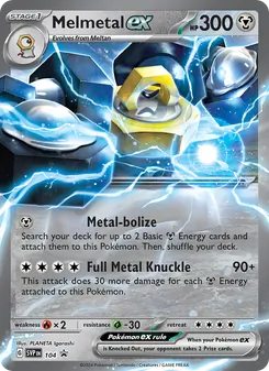 Melmetal ex (SVP Black Star Promos #104)