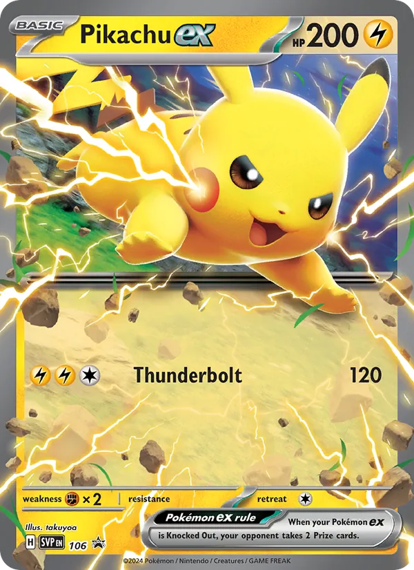 Pikachu ex — SVP Black Star Promos #106 (Pokémon TCG card)