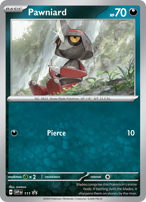 Pawniard — SVP Black Star Promos #111 (Pokémon TCG card)