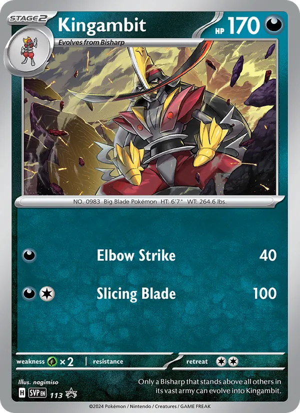 Kingambit — SVP Black Star Promos #113 (Pokémon TCG card)