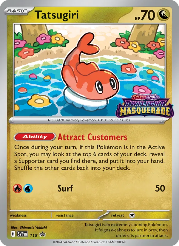 Tatsugiri — SVP Black Star Promos #118 (Pokémon TCG card)