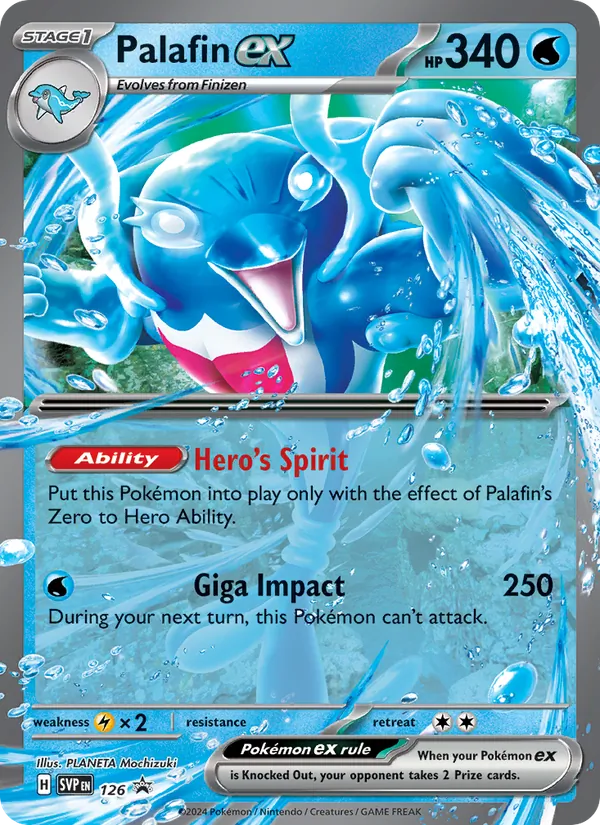 Palafin ex — SVP Black Star Promos #126 (Pokémon TCG card)