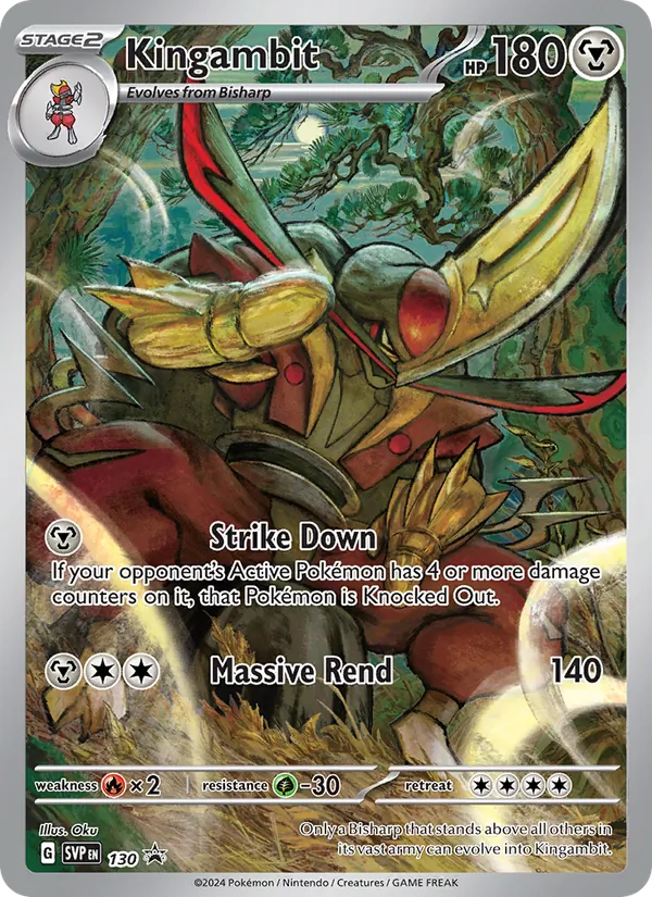 Kingambit — SVP Black Star Promos #130 (Pokémon TCG card)