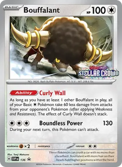 Bouffalant (SVP Black Star Promos #136)