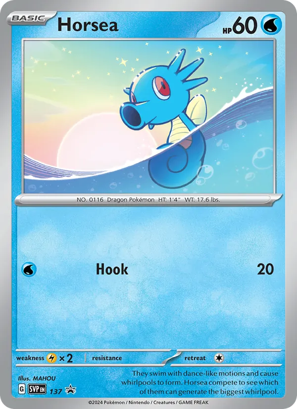 Horsea — SVP Black Star Promos #137 (Pokémon TCG card)