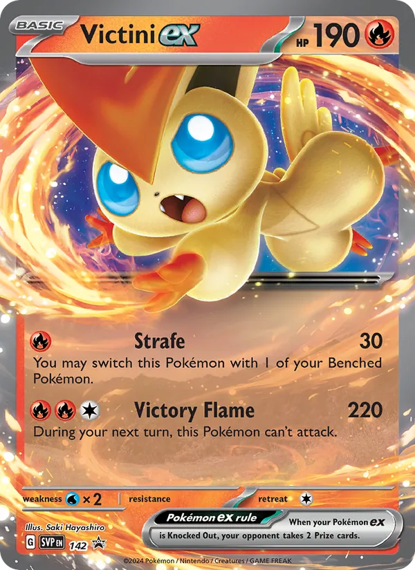 Victini ex — SVP Black Star Promos #142 (Pokémon TCG card)