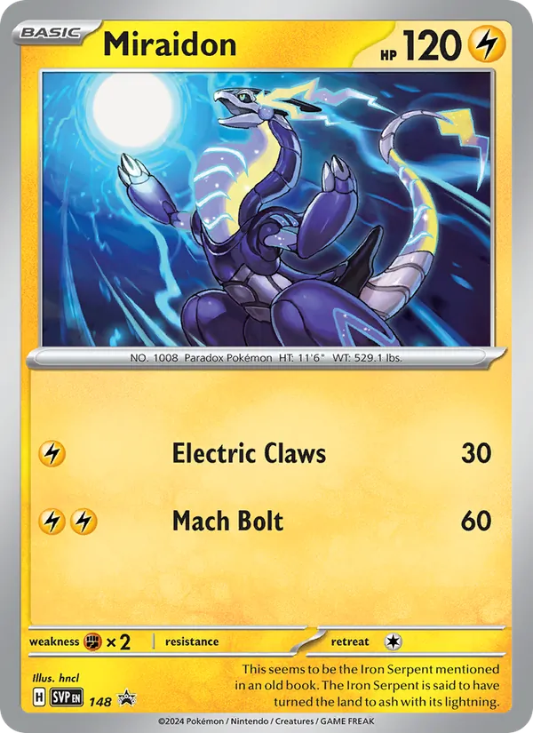 Miraidon — SVP Black Star Promos #148 (Pokémon TCG card)