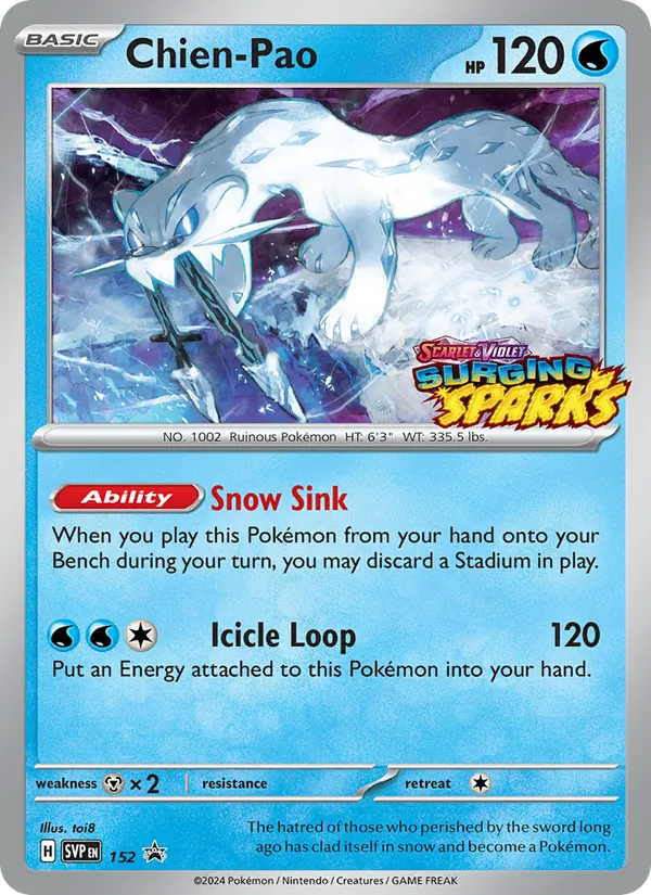 Chien-Pao — SVP Black Star Promos #152 (Pokémon TCG card)