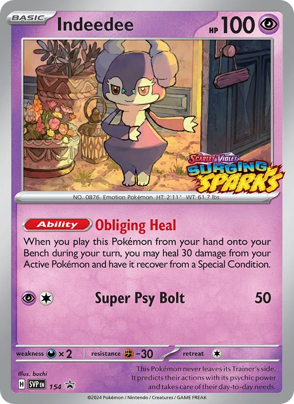 Indeedee — SVP Black Star Promos #154 (Pokémon TCG card)