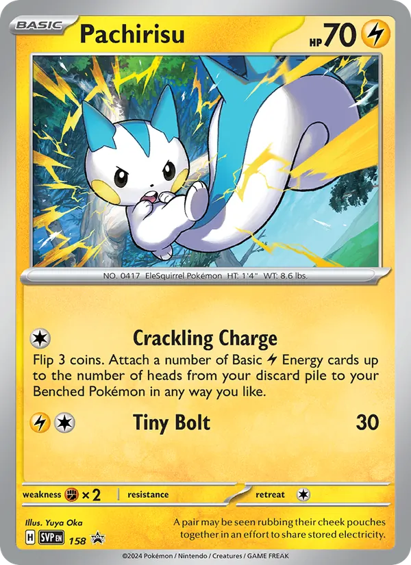 Pachirisu — SVP Black Star Promos #158 (Pokémon TCG card)