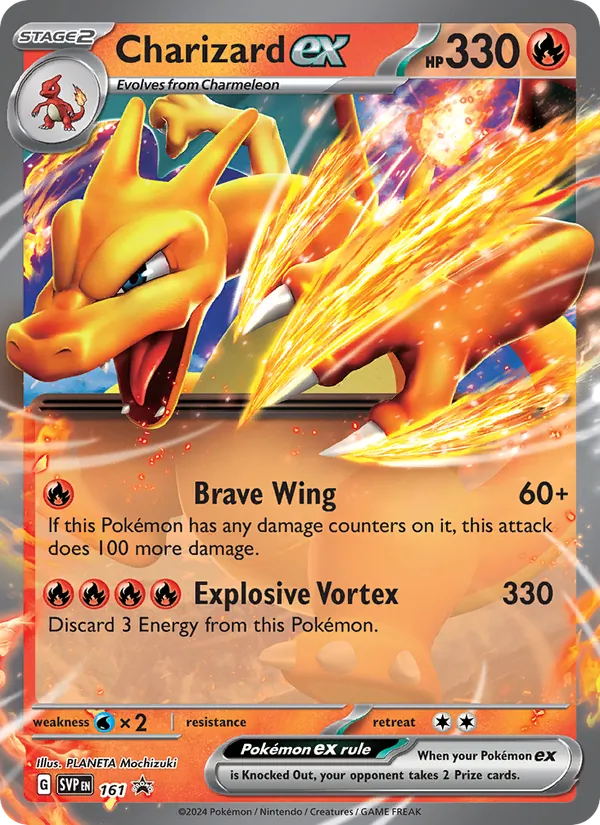 Charizard ex — SVP Black Star Promos #161 (Pokémon TCG card)