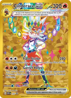 Cinderace ex (SVP Black Star Promos #163)