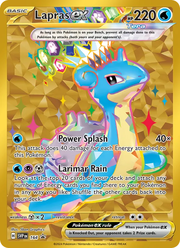 Lapras ex — SVP Black Star Promos #164 (Pokémon TCG card)